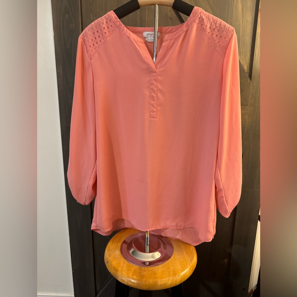 Van Heusen Pink Long Sleeve Tunic Size Medium